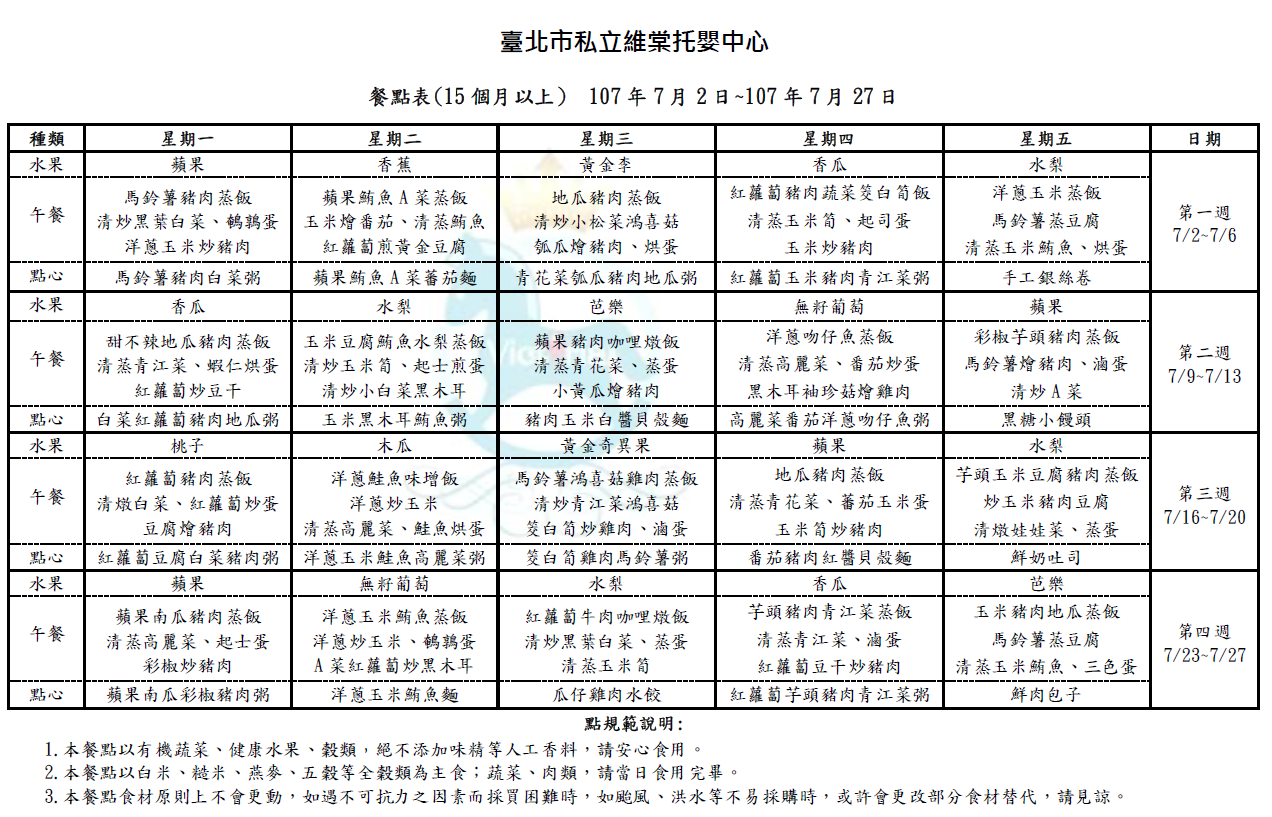 201807大菜單